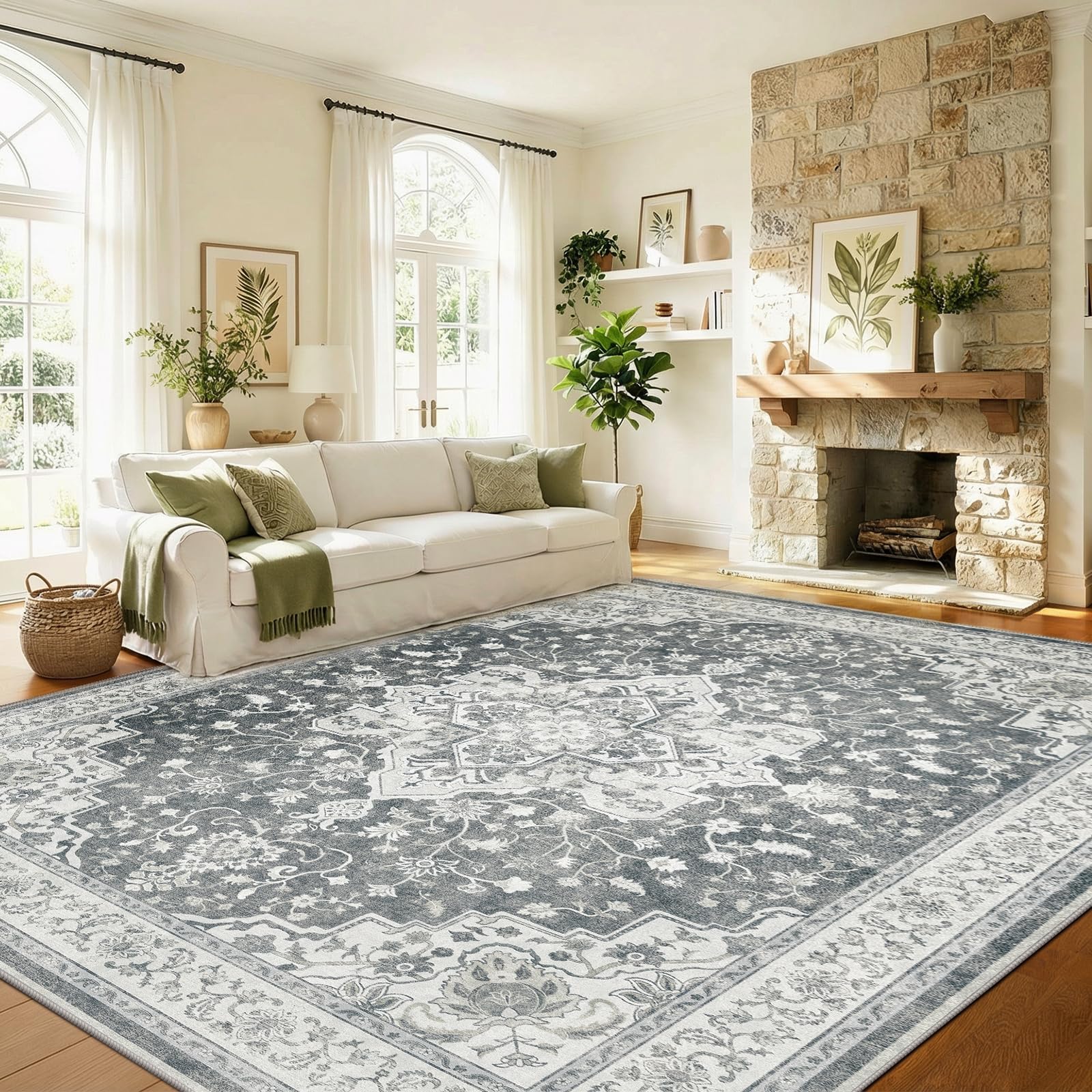 Amazon.com: Marsail 8x10 Machine Washable Area Rug,Soft&Slip