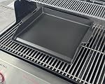 BBQ Future Universal Cast Iron Griddle for Gas Grill with Spatula Set, 23" x 16" Pre-Seasoned Nonstick Griddle Insert Large BBQ Flat Top Plate for All Gas/Electric Grill, Stove Top and More