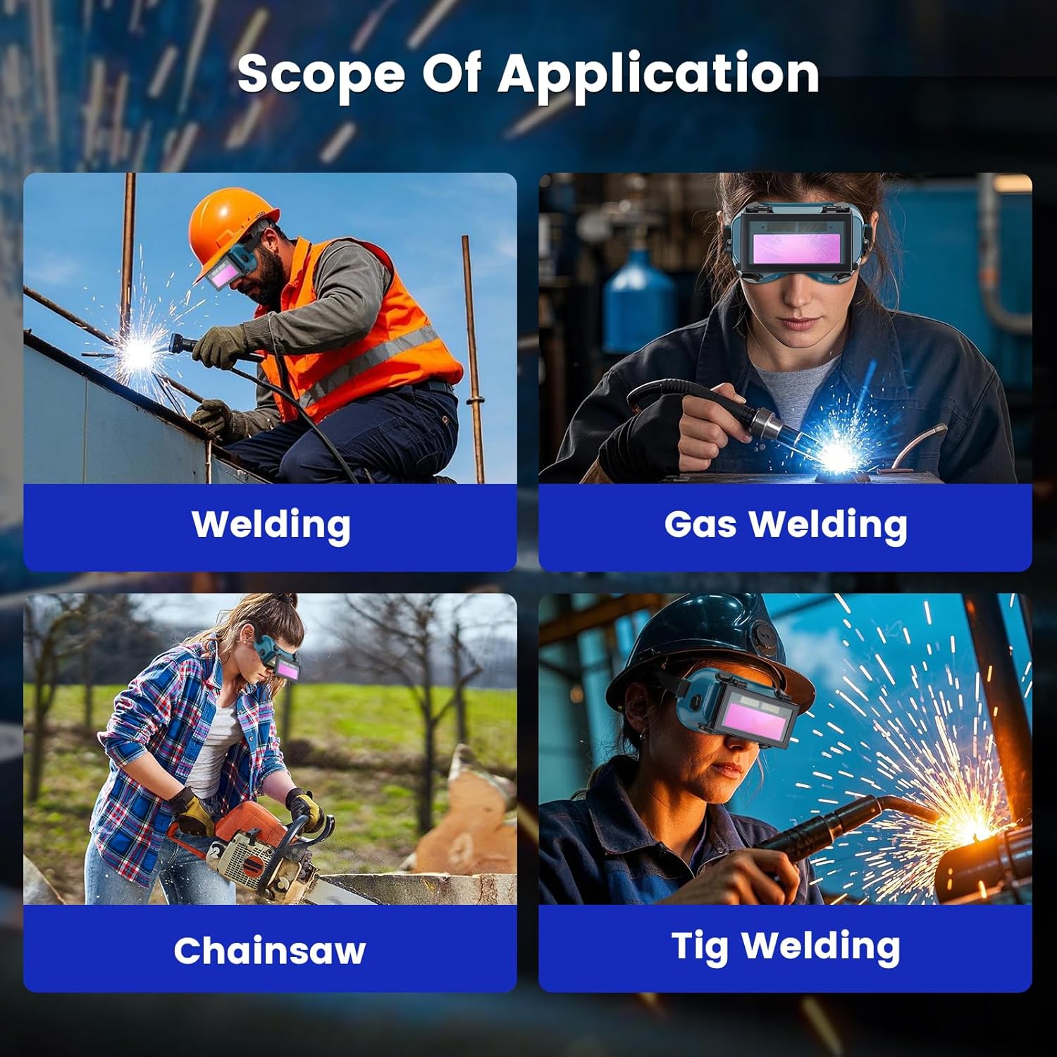 The Four-in-One Welding Goggles