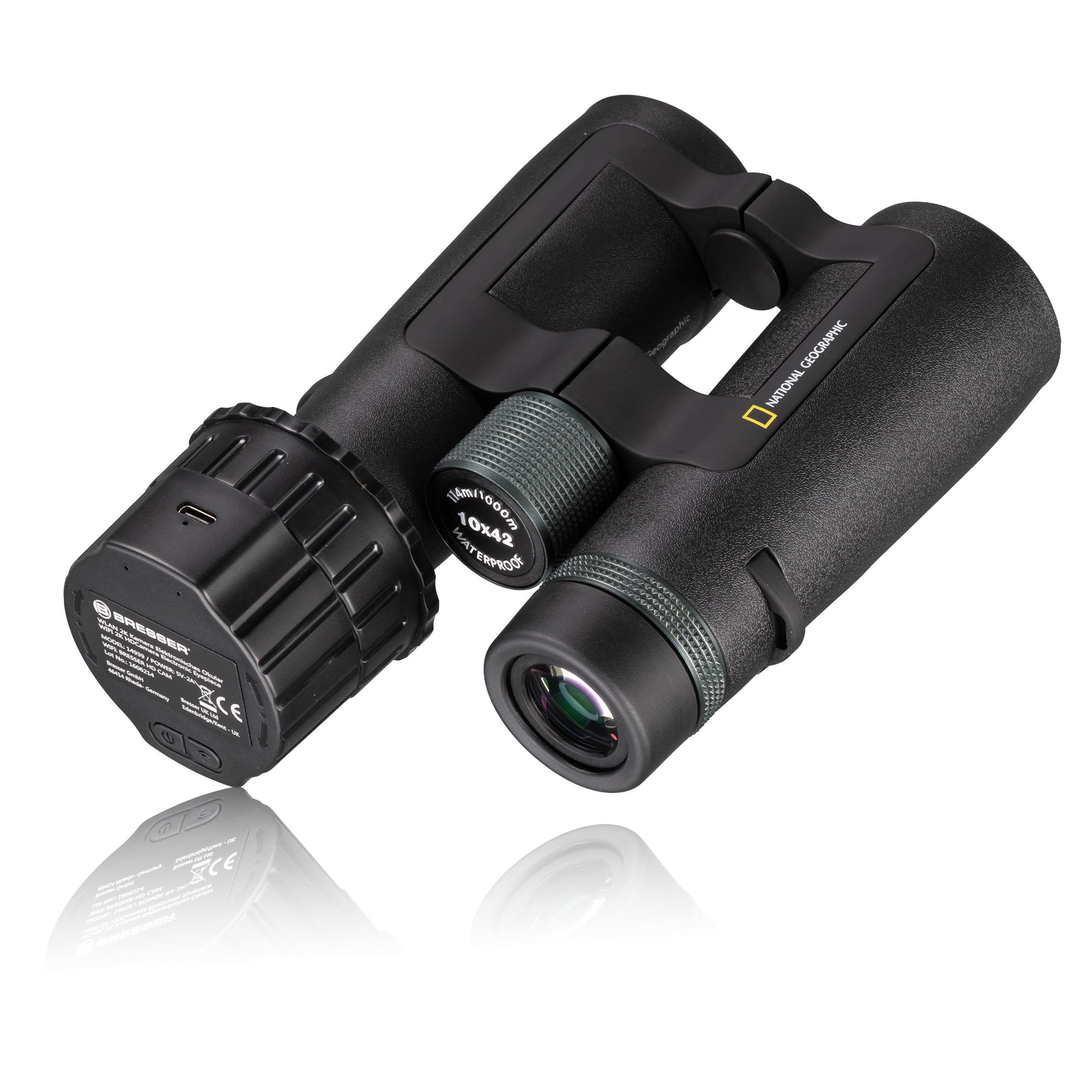 Jumelles National Geographic Explorer 10x42 - Etanches, Verre BaK4, Pont Ouvert - Pour Observation Nature