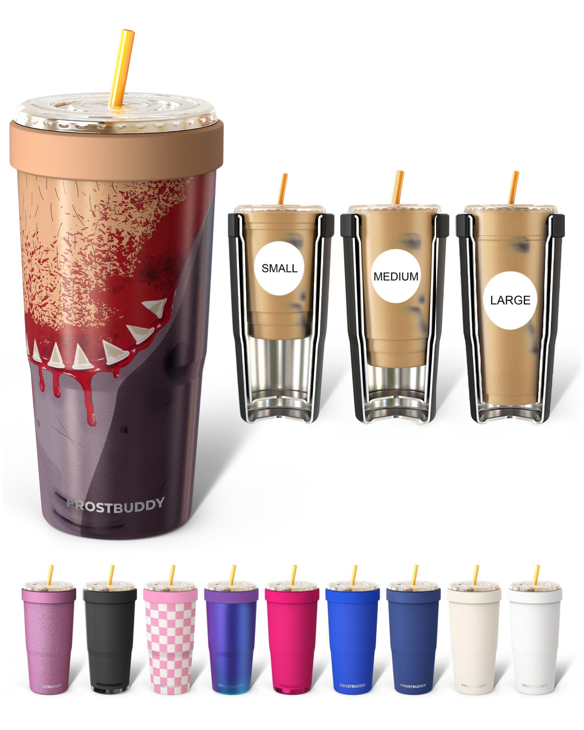 Frost Buddy Togo Buddy 30oz Tumbler - Insulated Stainless Steel (Snacktime)