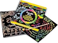 Vista 5 de Melissa & Doug Scratch Art anotador con 16 tablas para raspar y lápiz óptico