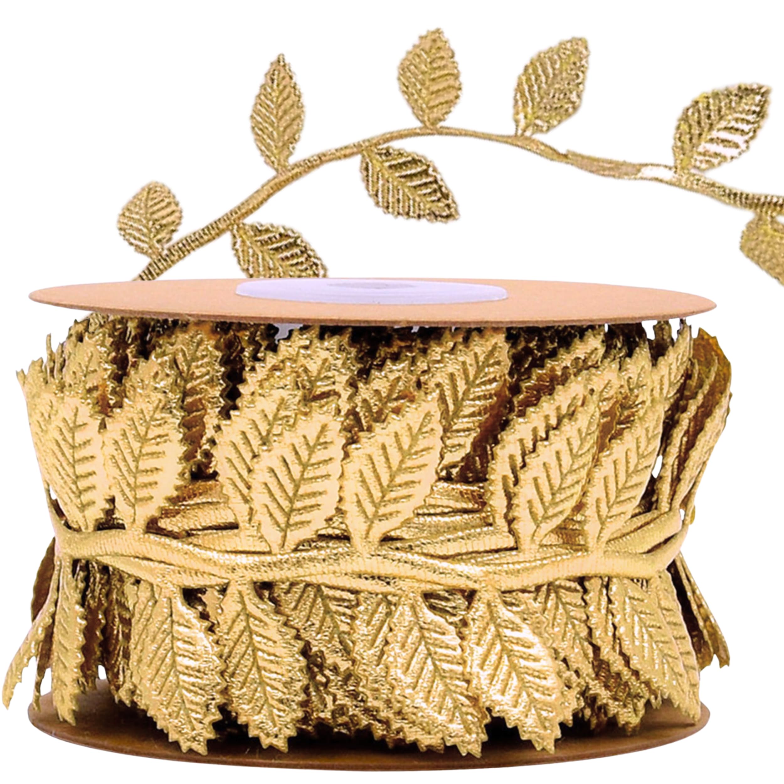 Guirlande de feuilles d'or pour mariage chic et décoration de table