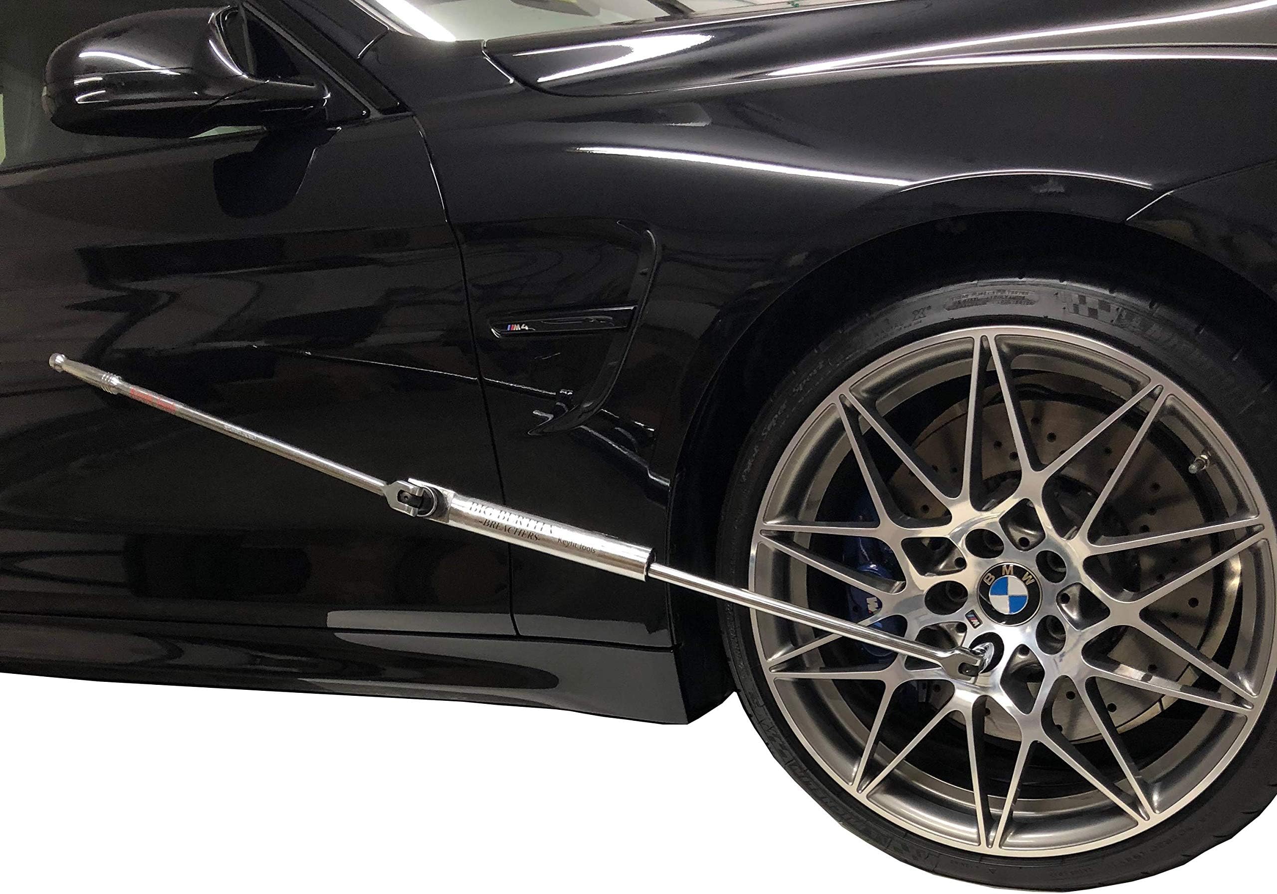 Keyfit Tools BIG BERTHA BREACHERS 1/2" I.D. & 1" I.D. & Breaker Bar With Ratcheting Adapter (4PC SET) Wrench Extender Extension For Ratchets Pliers Torque multiplier Up to 4 Feet of Nut Busting Power