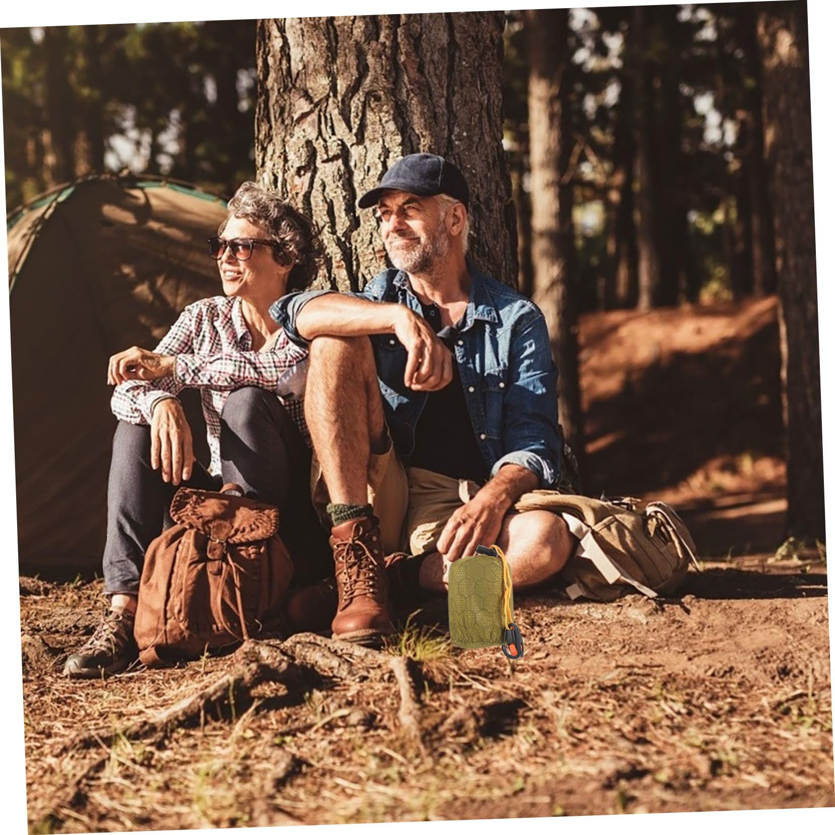 BESTonZON Camping Schlafsack Notfall Schlafsack mit Aufbewahrungstasche für Erwachsene für Outdoor Aktivitäten und Notfälle