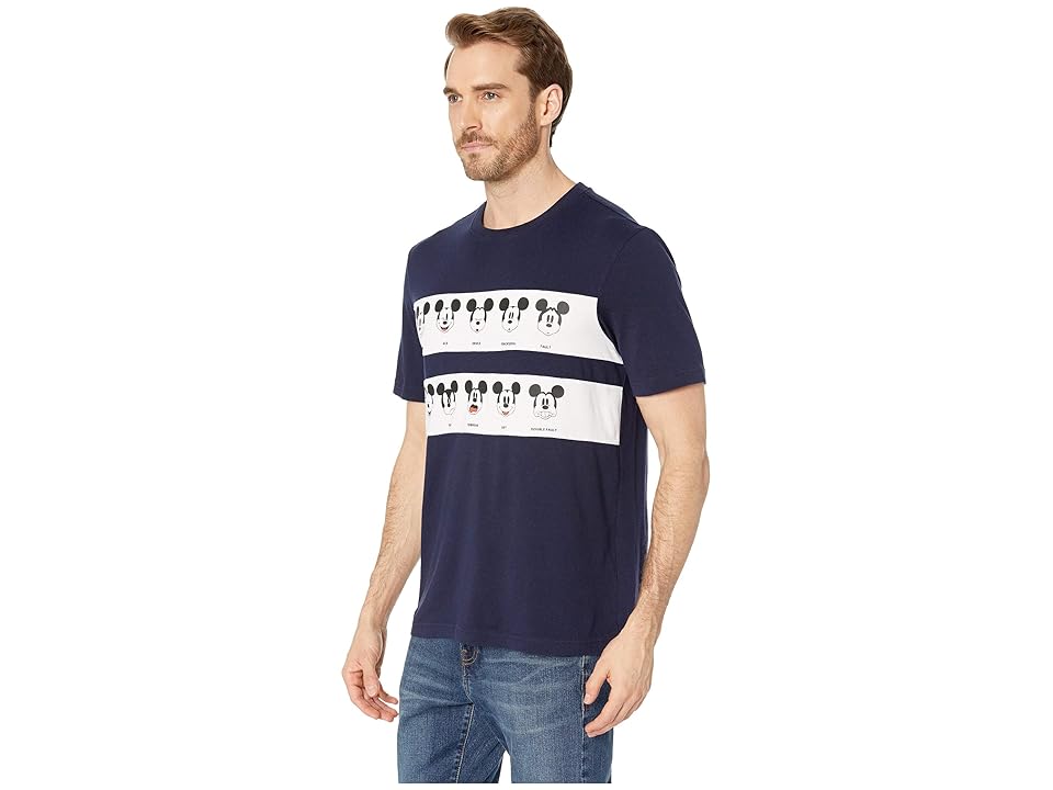 

Lacoste Short Sleeve Jersey Mickey T-Shirt (Navy Blue/White) Men's T Shirt