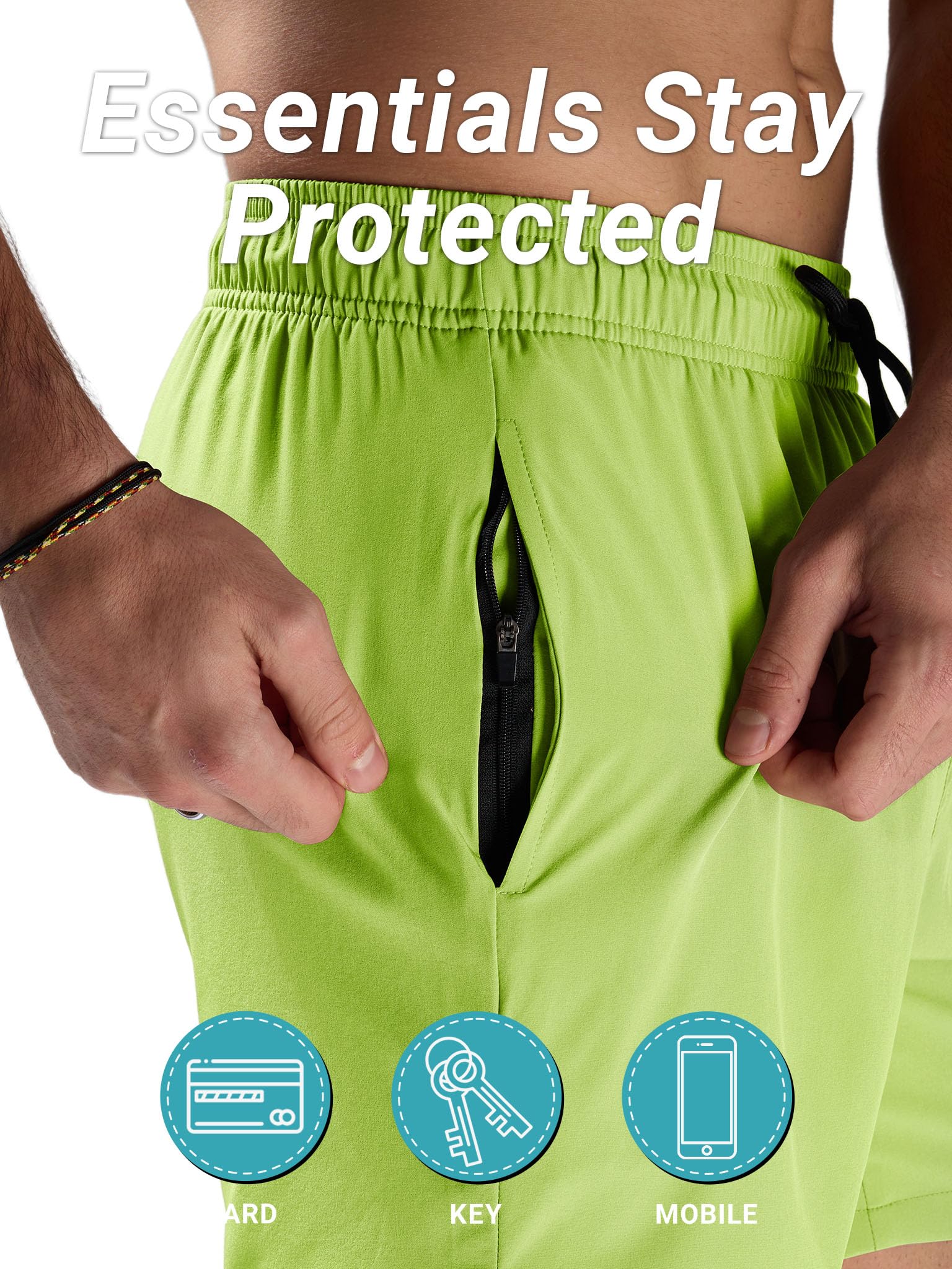 Arcweg Pantaloncini da Bagno Uomo Asciugatura Veloce Calzoncini da Bango Mare Beach Costume da Bagno Fodera Rete con Taschino e Coulisse Trunks