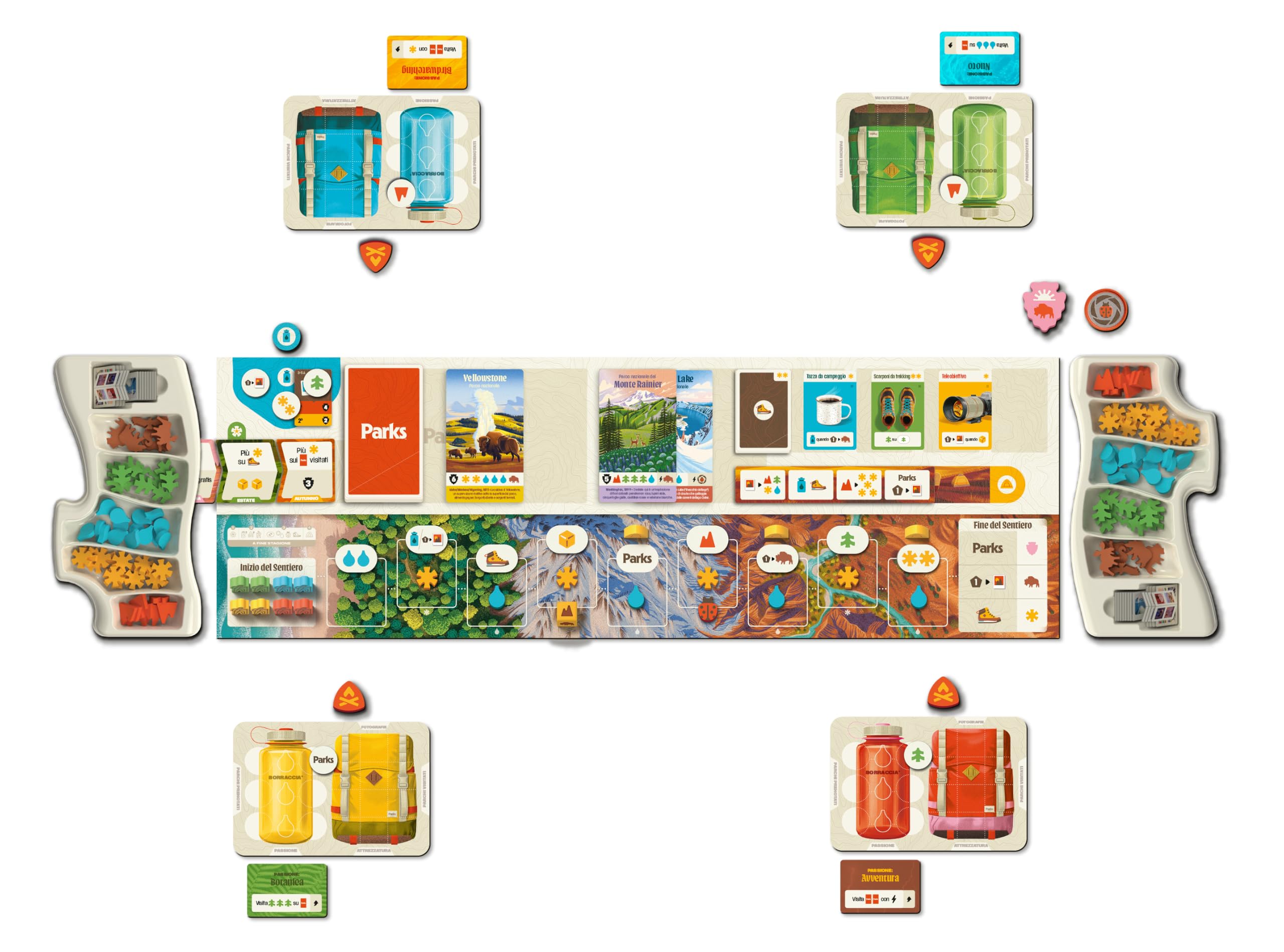 Parks 2°ed. - Ghenos Games - Gioco da Tavolo - Edizione Italiana