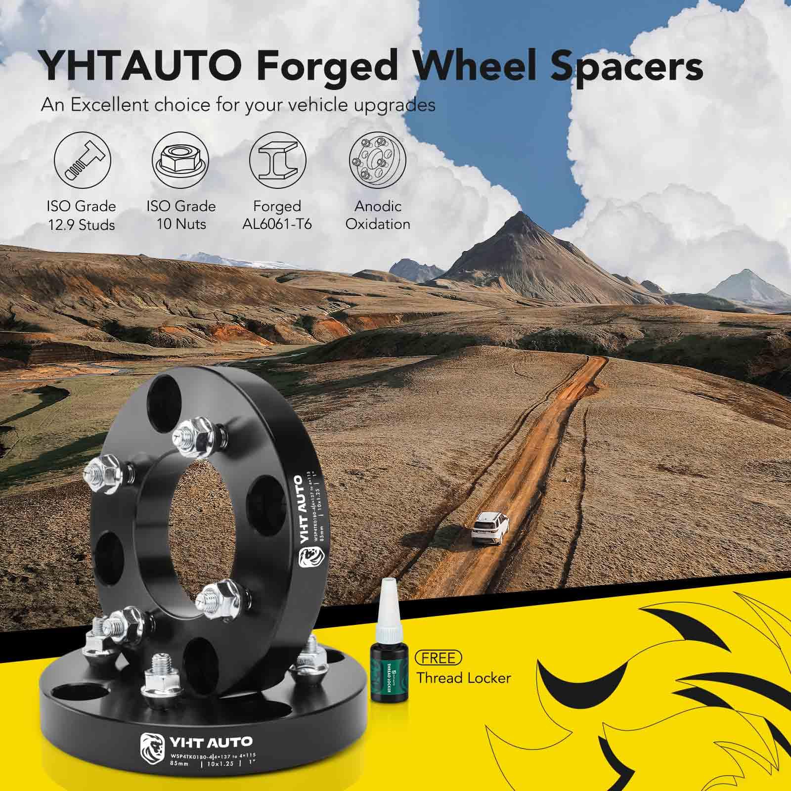 4x110 Wheel Spacers YHTAUTO 4x137 To 4x156 Wheel Adapters 1 Inch Fit ...