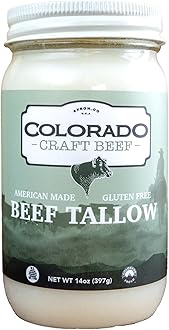 Colorado Craft Beef - 100% Pure Beef Tallow for Cooking, Gluten Free, No Sugar Added, Keto Friendly, 14 oz (28 Servings) - Packaging May Vary