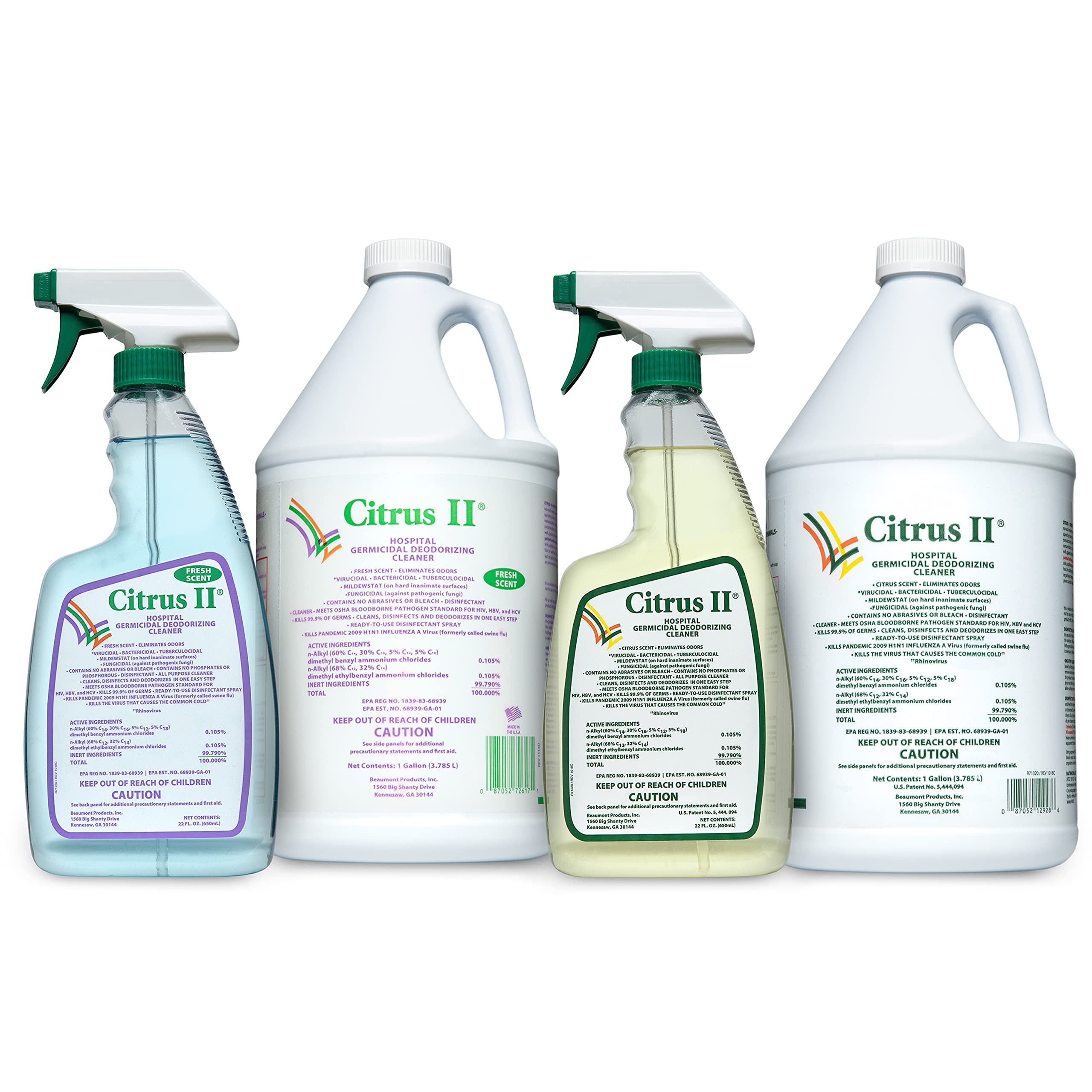 Citrus II Hospital Germicidal Deodorizing Cleaner, Designed