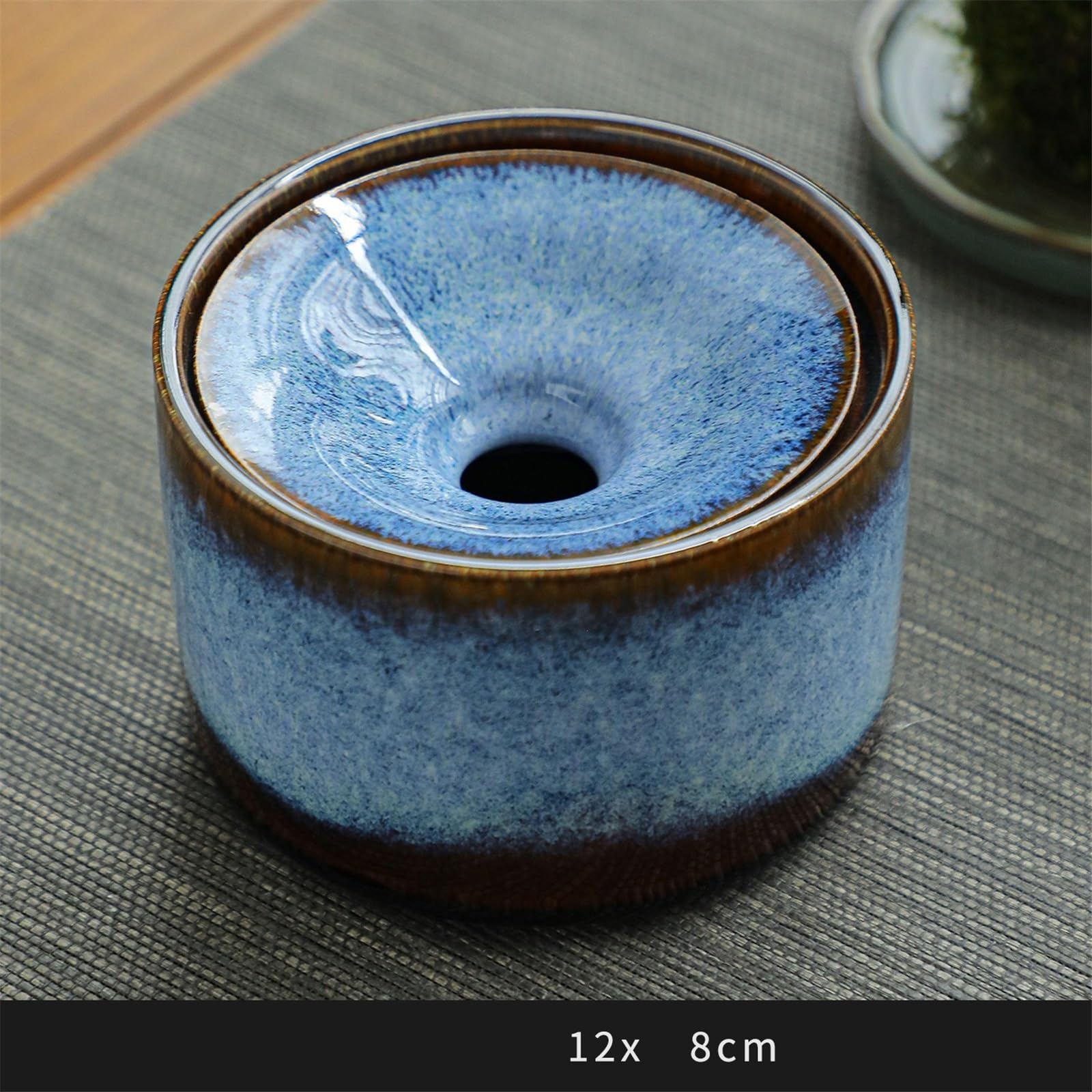 Posacenere in ceramica per interni, design rotondo, per casa, soggiorno, ufficio o tavolo da tè, accessorio ideale per la scrivania