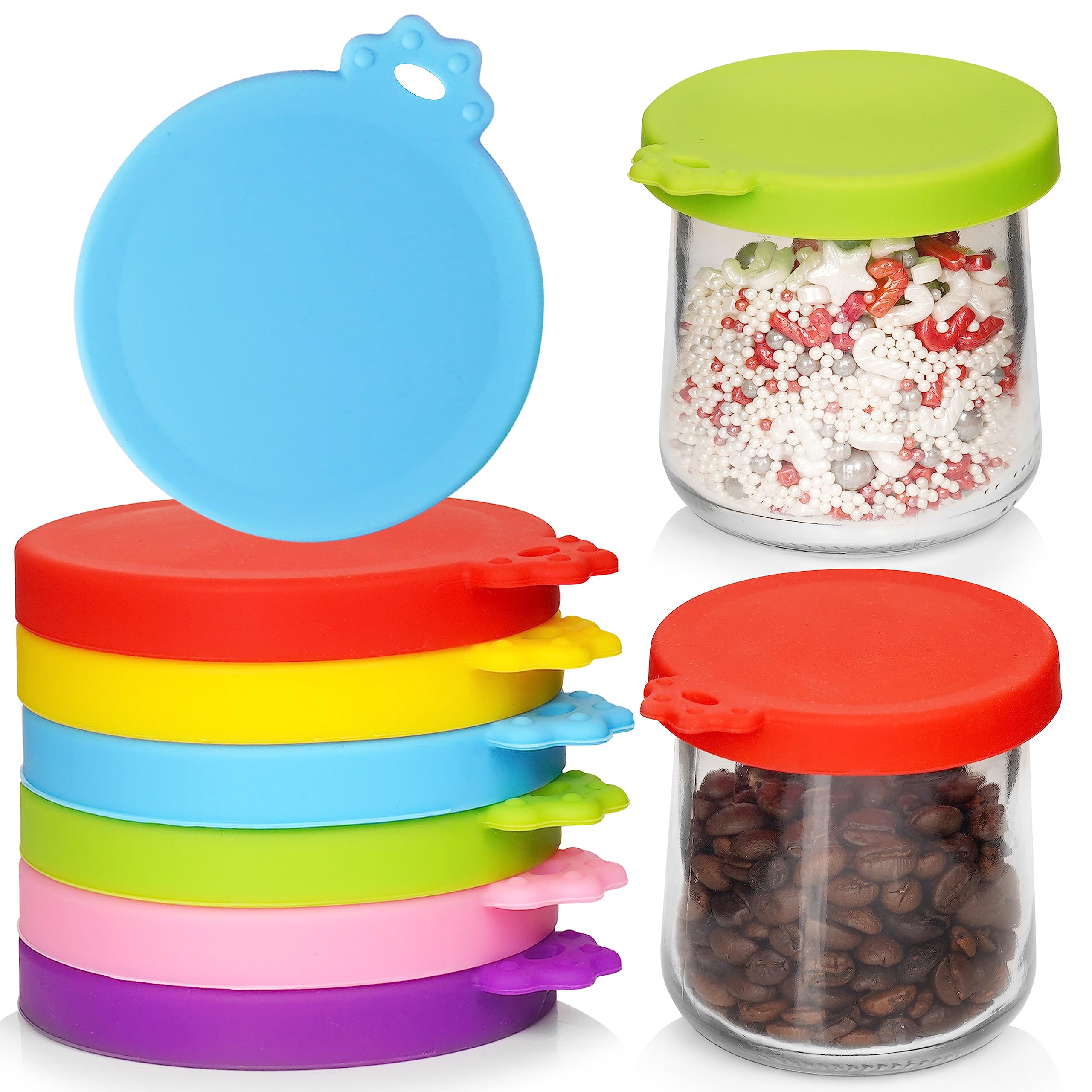 Buy Oui Yogurt Jar Lids, 6 pack Silicone for Oui Lids Yoplait Yogurt