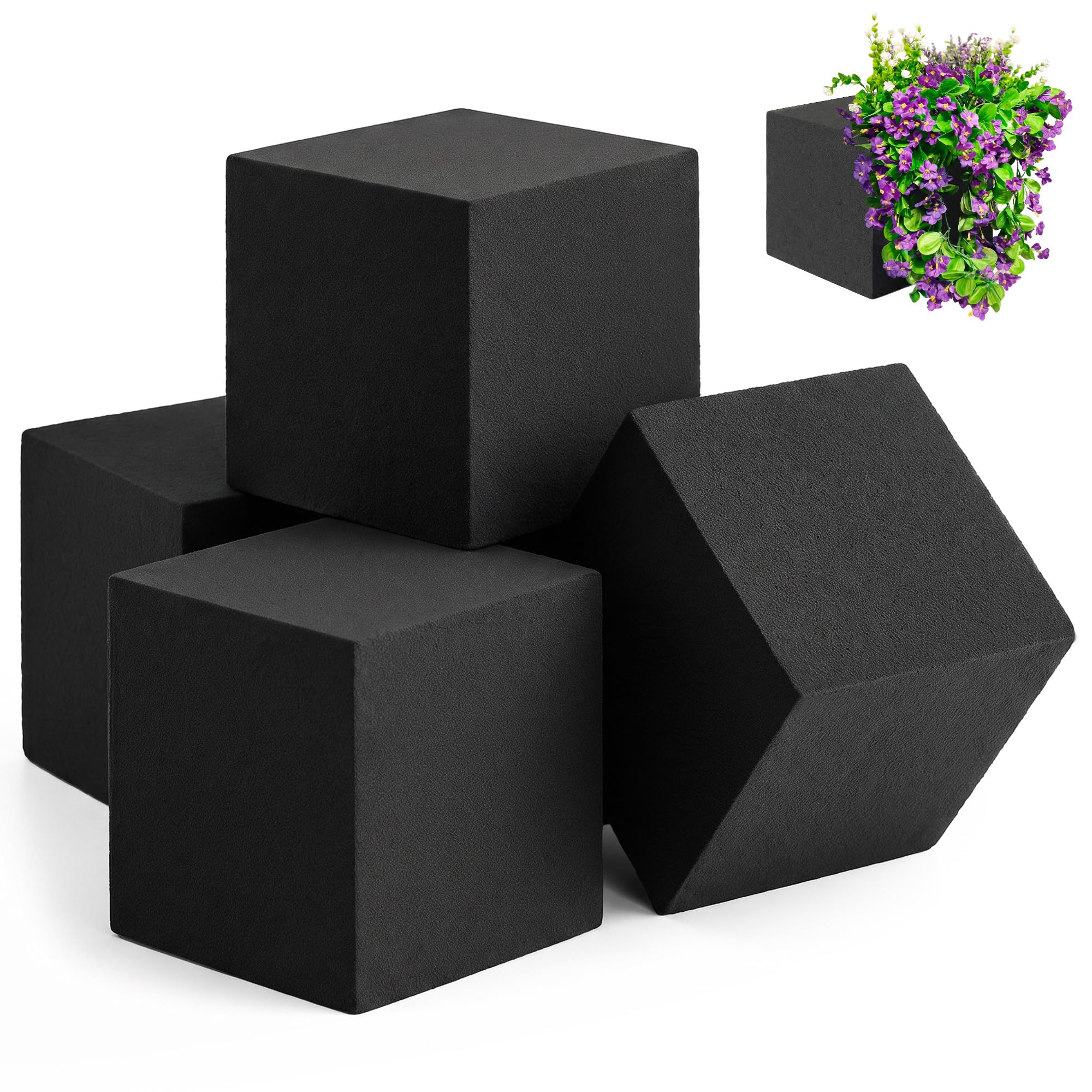Black Floral Foam Blocks - For Dried & Artificial Flowers -9 Black Floral Foam Blocks - For Dried & Artificial Flowers -9