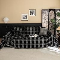 Vista 31 de HANDONTIME funda verde oscuro para sofá de jacquard, funda de pana para sofá verde, bonitas fundas de sofá lavables, fundas modernas de sofá para 3