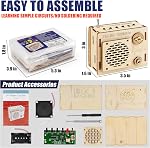 STEM Projects for Kids & Adults, FM 88-108 MHz Radio Toy Set, DIY Science Experiment Electronics Kit, Beginner's Starter Set, Idea Gifts for Teenage Boy Girl