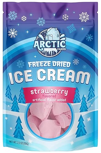 Miniatura 189 de Arctic Farms Brocas de helado liofilizadas empaquetadas y en caja, no se derrite (mezcla napolitana, 2.5 onzas)