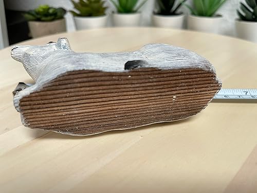 Vista 38 de Escultura de madera para decoración del hogar, estatua de madera, figuras de madera, decoración de habitación, animales salvajes tallados a mano