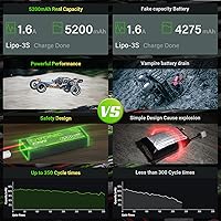 Vista 3 de OVONIC Lipo - Batería de 11.1 V 80C 5200 mAh 3S con conector estilo T, batería rígida para modelos RC de coche, barco, camión, helicóptero, avión
