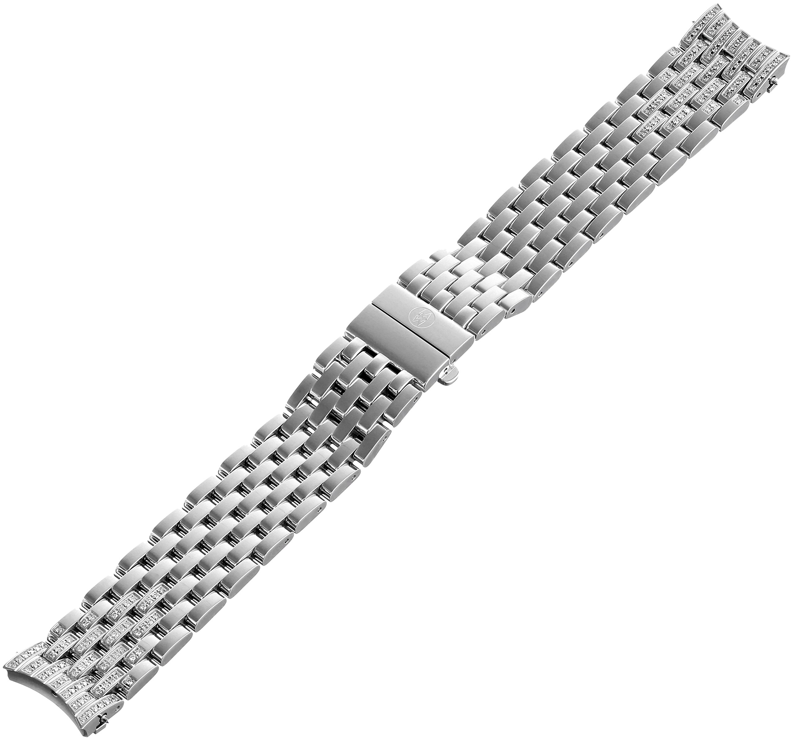 Amazon.com: MICHELE MS18EH235009 CSX 18mm Stainless Steel Silver