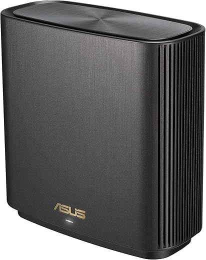 ASUS ZenWiFi AX (XT8) Router Black – AX6600 Whole-Home Tri-Band Mesh WiFi 6 System, Coverage up to 2,750 Sq. ft. or 4+ Rooms, 6.6Gbps WiFi, 3…