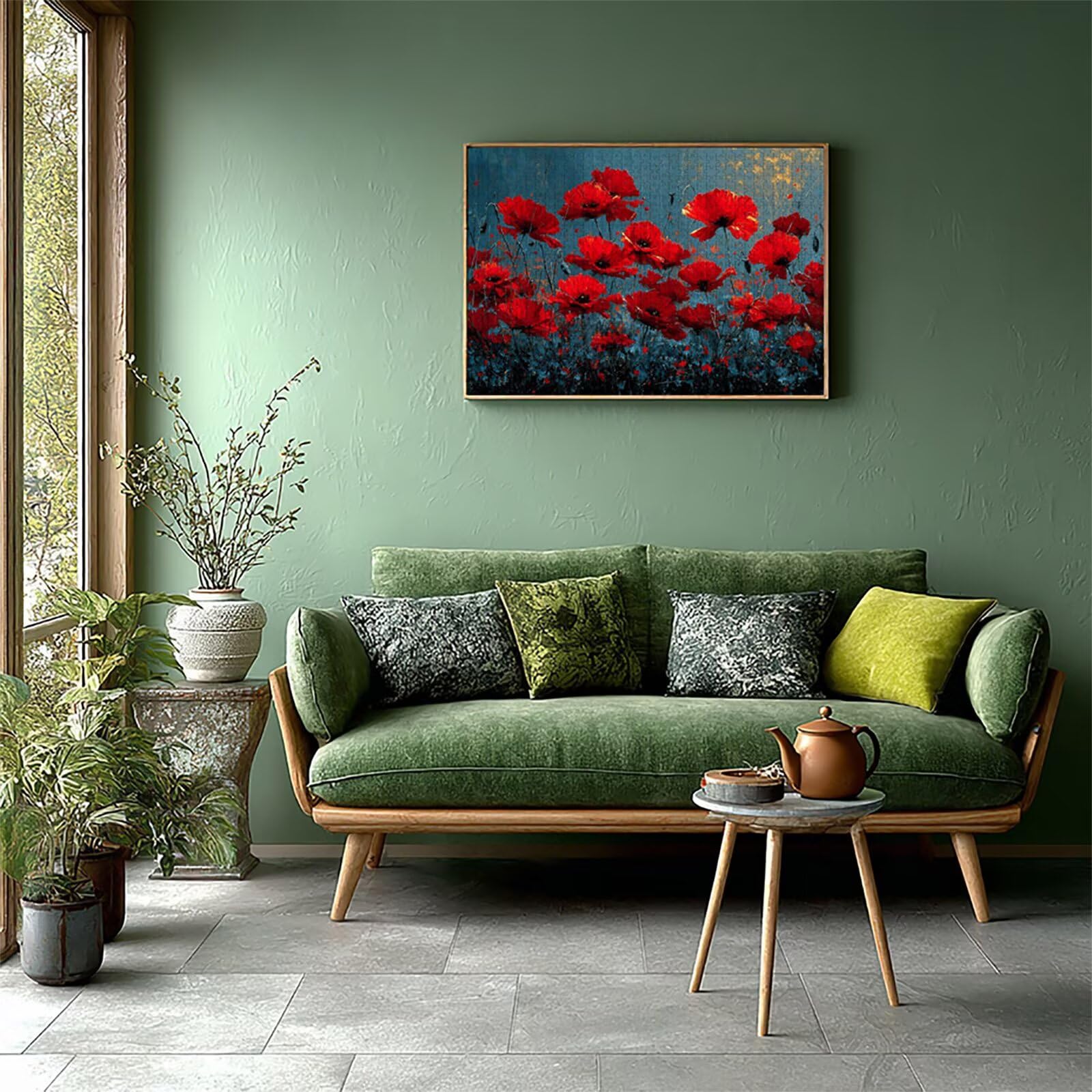Flor Puzzle Madera 2000 Piezas, Planta Puzzle Adultos con Caja 99x70cm, Rompecabezas Desafiante, para Hombres Mujeres Adolescente, Juegos de Rompecabezas Creativos, Decoracion Hogar Regalo, 9-9078