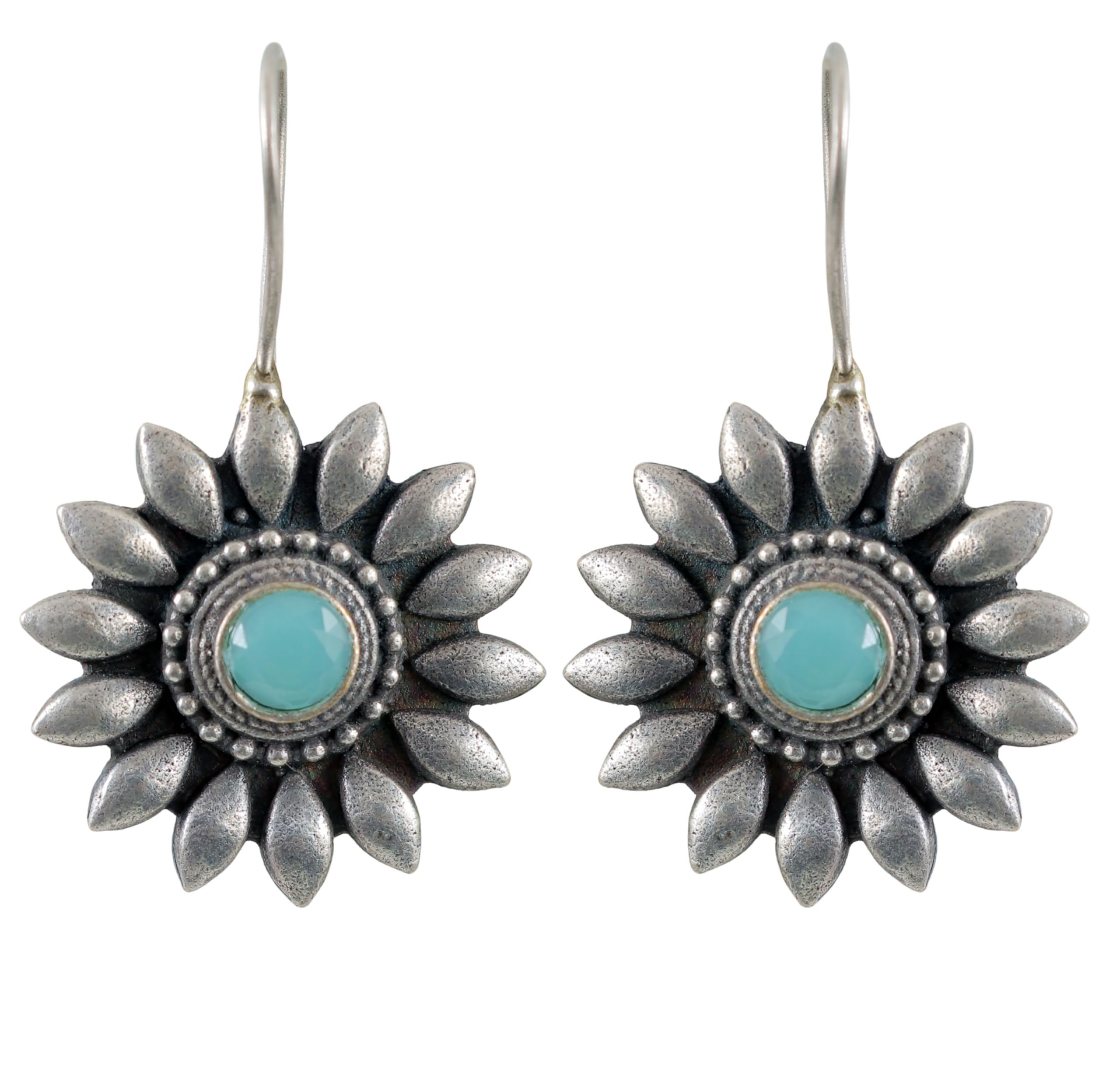 Traditional Designer Brass Blue Stone Ethnic Oxidised Silver Fashion Small Stud Style Jhumki Earrings Women Girls (B0D2HJSDFH) Amazon Price History, Amazon Price Tracker