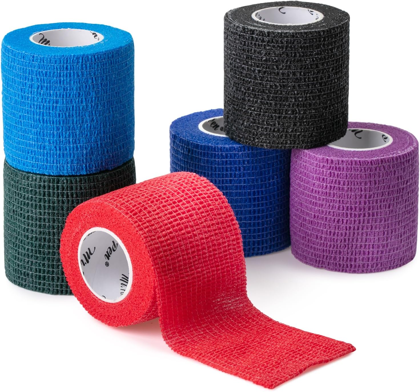 Mr. Pen Self Adhesive Bandage Wrap, 6 Pack, Colorful, 2“ x