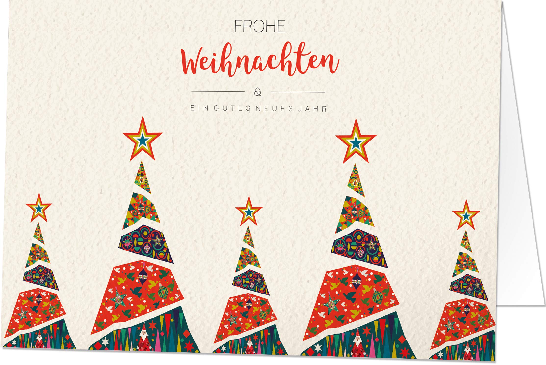 100 exklusive Weihnachtskarten (Klappkarten) mit Umschlag