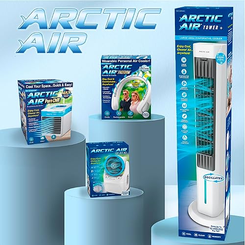 Miniatura 9 de Arctic Air Pure Chill - Enfriador de aire evaporativo de lujo, potente, silencioso, ligero y portátil con tecnología Hydro-Chill para dormitorio,