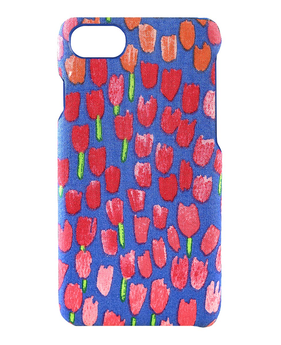 Cell Phone Case for Apple iPhone 7; Apple iPhone 8 - Pink Multi Vintage Tulip Floral