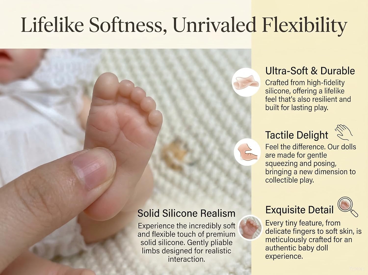 6 inch Soft Silicone Baby Doll Full Body Girl Real Life Mini Silicone Baby Dolls Miniature Realistic Newborn Baby Dolls for Kids
