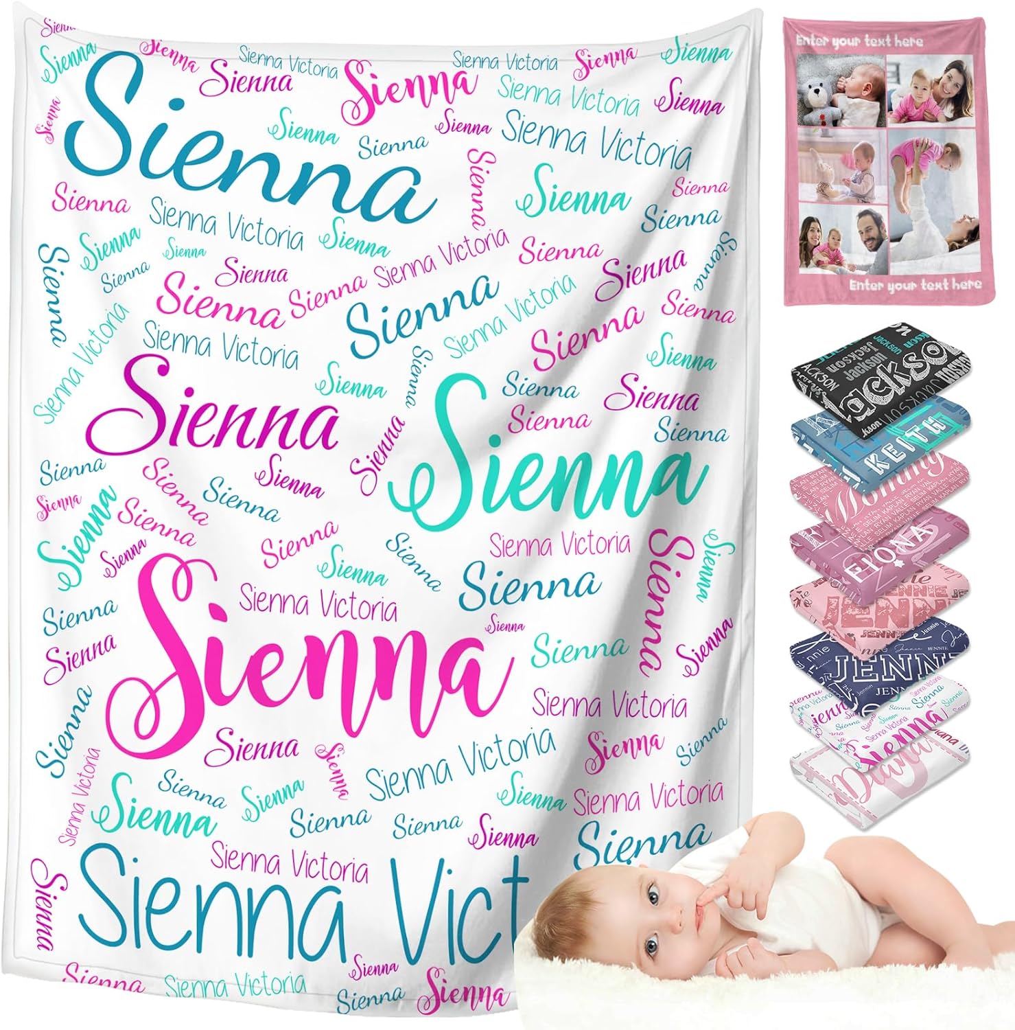 Fadace Custom Blanket Personalized Blanket for Kids