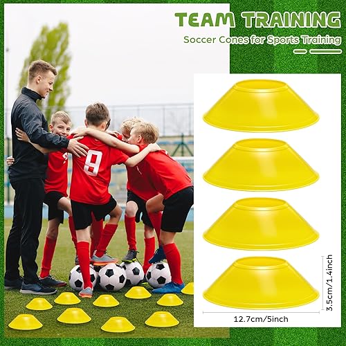 Miniatura 2 de Mini Conos de Fútbol para Deporte Agilidad Disco Conos de Fútbol Entrenamiento para Agilidad Taladros Deportes Fútbol