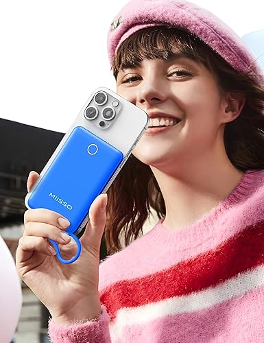 Miniatura 6 de miisso 10000mAh compatible con iPhone 151617 y Android, cargador portátil delgado con cable integrado, cargador de viaje de batería externa para
