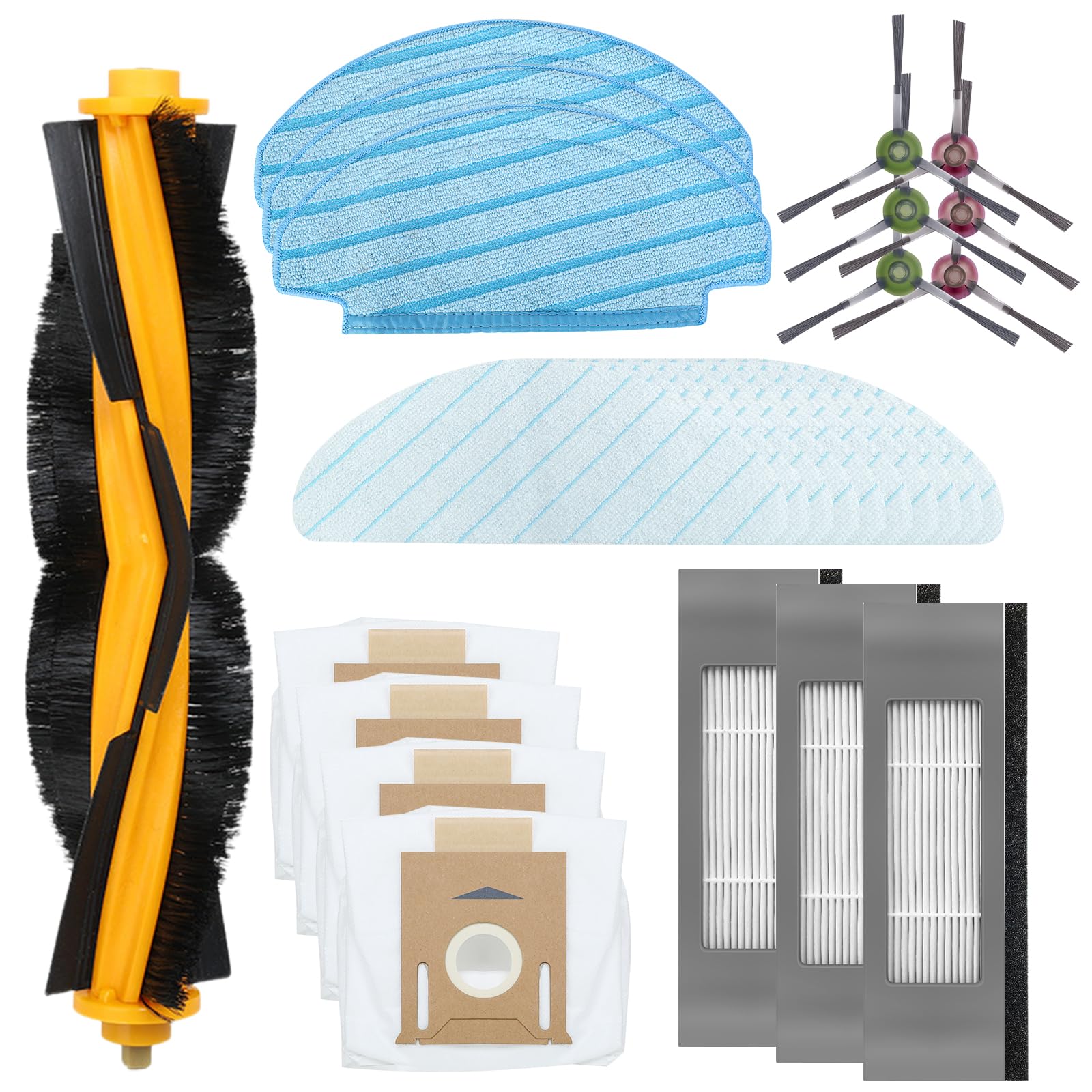Filtres et brosses Ecovacs T8 : kit d'accessoires haute filtration pour aspirateur autonome