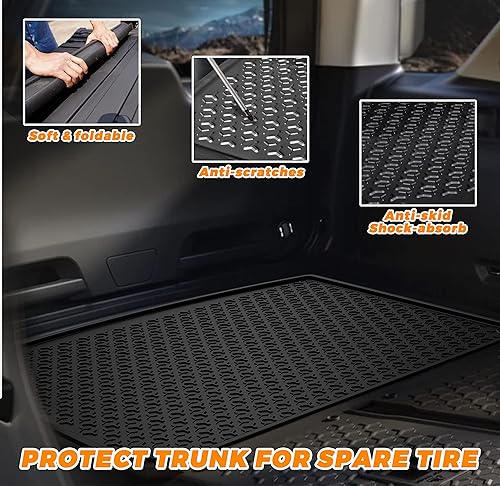 Miniatura 2 de KEWISAUTO Revestimiento de carga para Bronco Sport 2021-2024, bandeja de goma TPE para área de carga, bandeja de carga trasera para maletero,