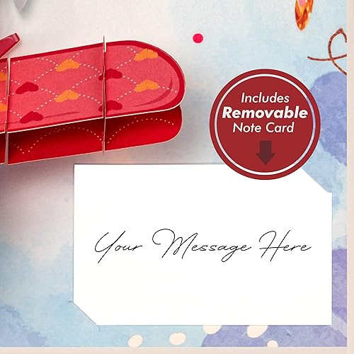 Miniatura 7 de Paper Love Frndly - Tarjeta romántica de biplano 3D para perro, para cumpleaños, día de la madre, aniversario, para todas las ocasiones, hecha a