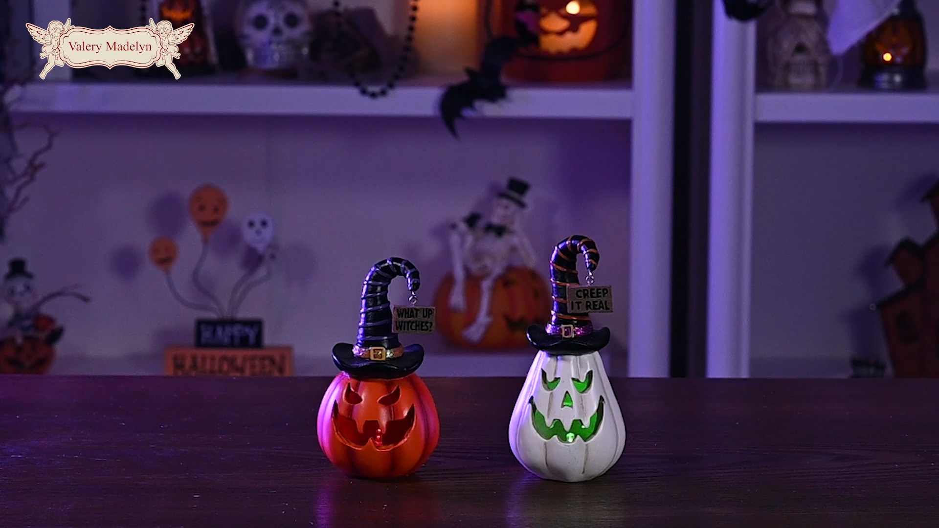 Amazon.com: Valery Madelyn Pumpkin Halloween Decorations Indoor