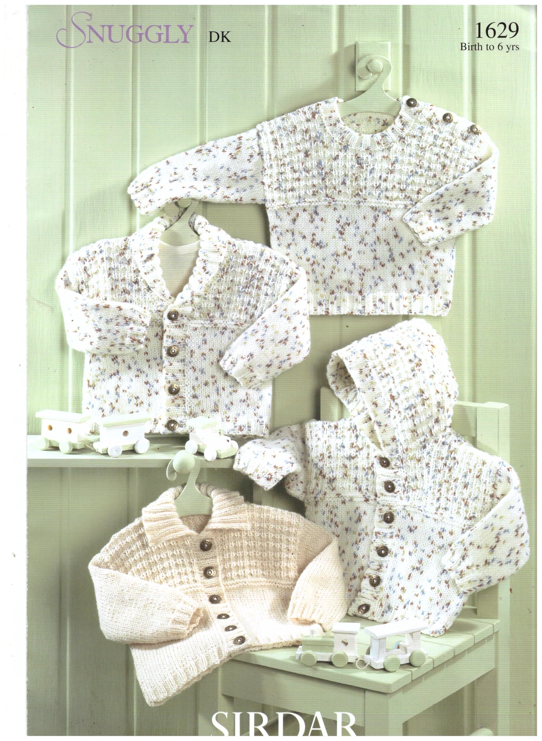 Sirdar Snuggly DK Baby Knitting Pattern 1629