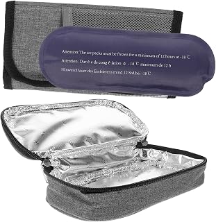GLEAVI Bolsa Isolada Para Insulina Organizador Conveniente De Insulina Bolsa Para Medicamentos Para Diabéticos Estojo Para Insulina Bolsa Para Medicamentos Para Diabéticos Suporte De