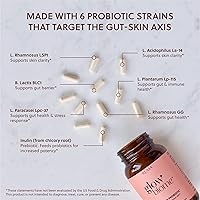 Vista 3 de Kuma Glow Biome - Probióticos transparentes para la piel + cápsulas prebióticas, 60 unidades.