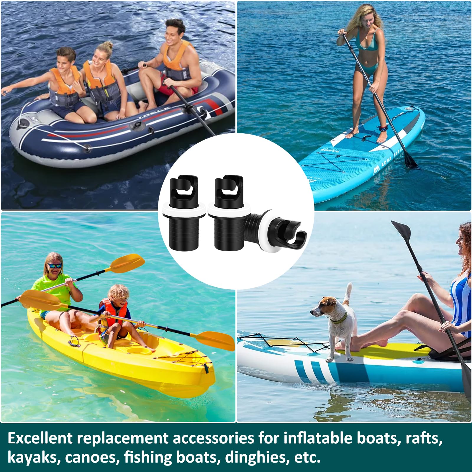 Motore Per Sup Gonfiabile Kit Adattatore Per Pompa Sup, Gonfiabile, Per Barca E Gonfiabile Con 7 Ugelli Per Valvola D Aria Pompa Ad Aria Accessori Di Ricambio Per Gonfiabile Stand Up Paddle