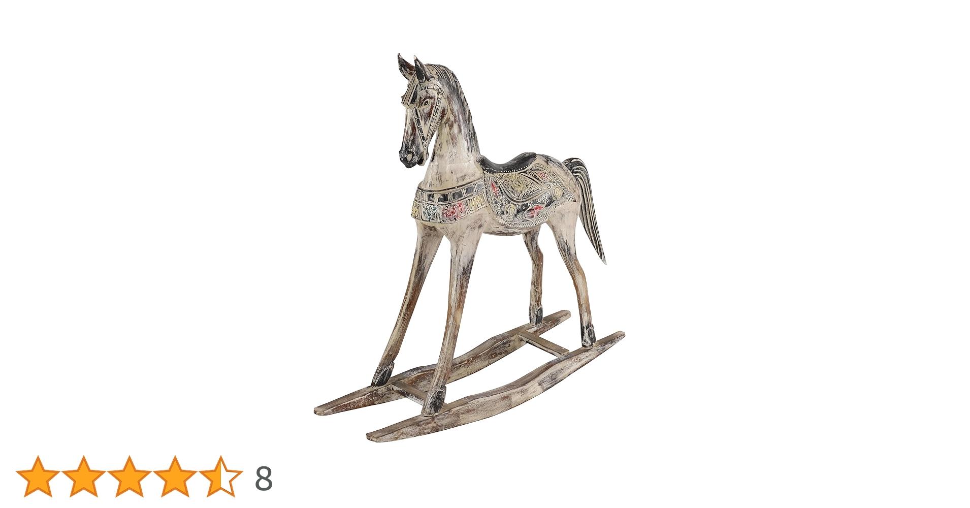 Amazon.co.jp: Deco 79 ビンテージ 木製 馬の彫刻 40インチ x 10