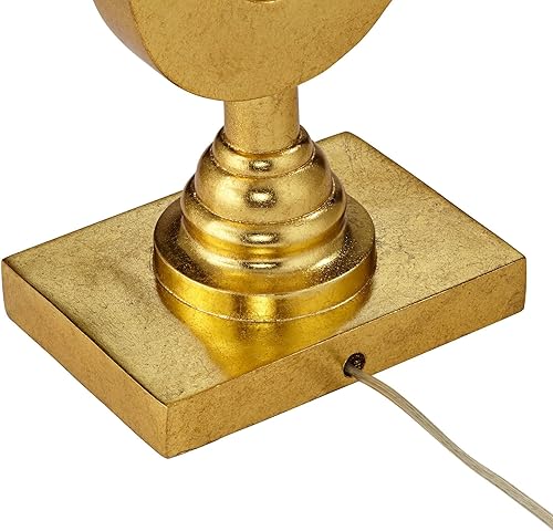 Miniatura 8 de Possini Euro Design Judith - Lámpara de mesa de lujo moderna de mediados de siglo, 28.75 pulgadas de alto, tela negra dorada, rectangular,