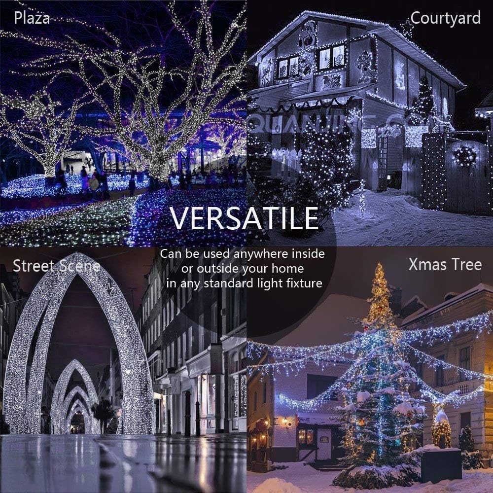 Luces De Hadas, 20m 200led Luces De Hadas De Interior Luces De Cadena De Hadas De Cuerda Al Aire Libre De Interior USB con árbol De Navidad De Cadena De Hadas Remoto, Warm White