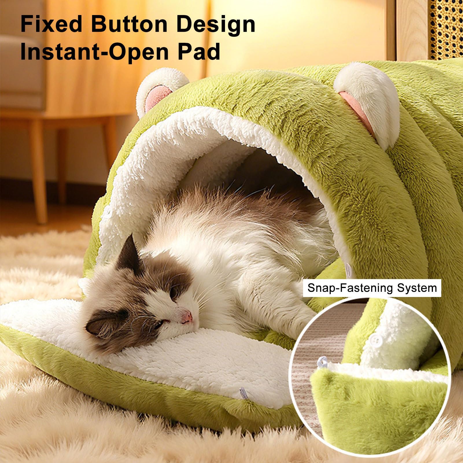 Cuccia Grotta Per Gatti Chiusa Calda Morbida Comoda Lavabile Cuccia Per | Calmante Per Animali Domestici Grotta Coperta Per Gatti Per Dormitorio Appartamento Camera Da Soggiorno Balcone
