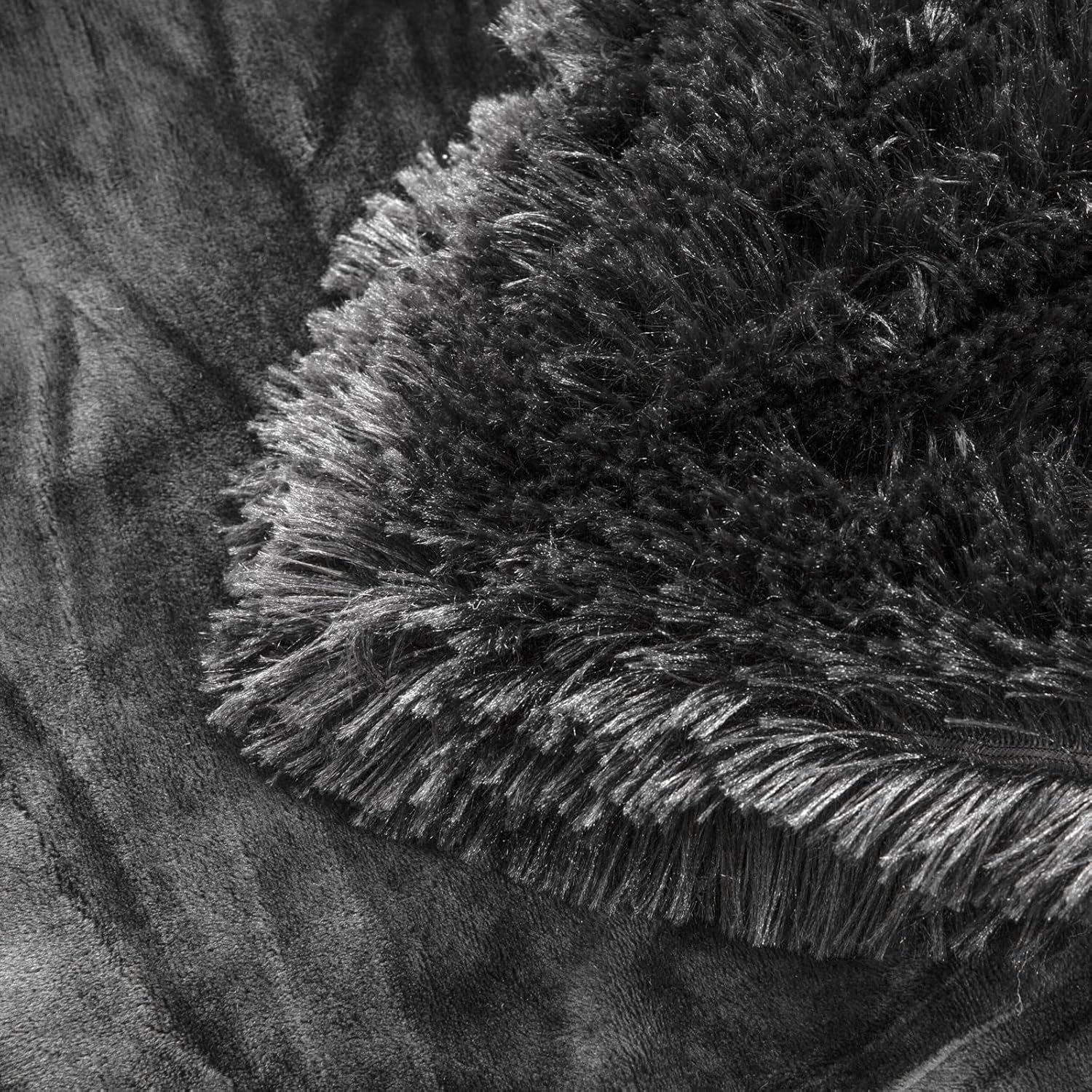 YUSOKI Long Faux Fur Throw Blanket for Sofa Couch,2 Layers,2.1lb,All Ages,Home Decoration, (Morel,50" x 60") - Image 7