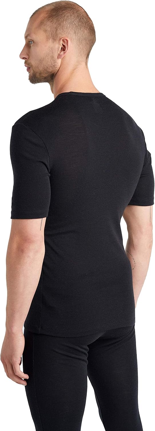 Icebreaker Merino Mens Standard 175 Everyday Short Sleeve Thermal Cold Weather Base Layer Crew T-Shirt - Image 2