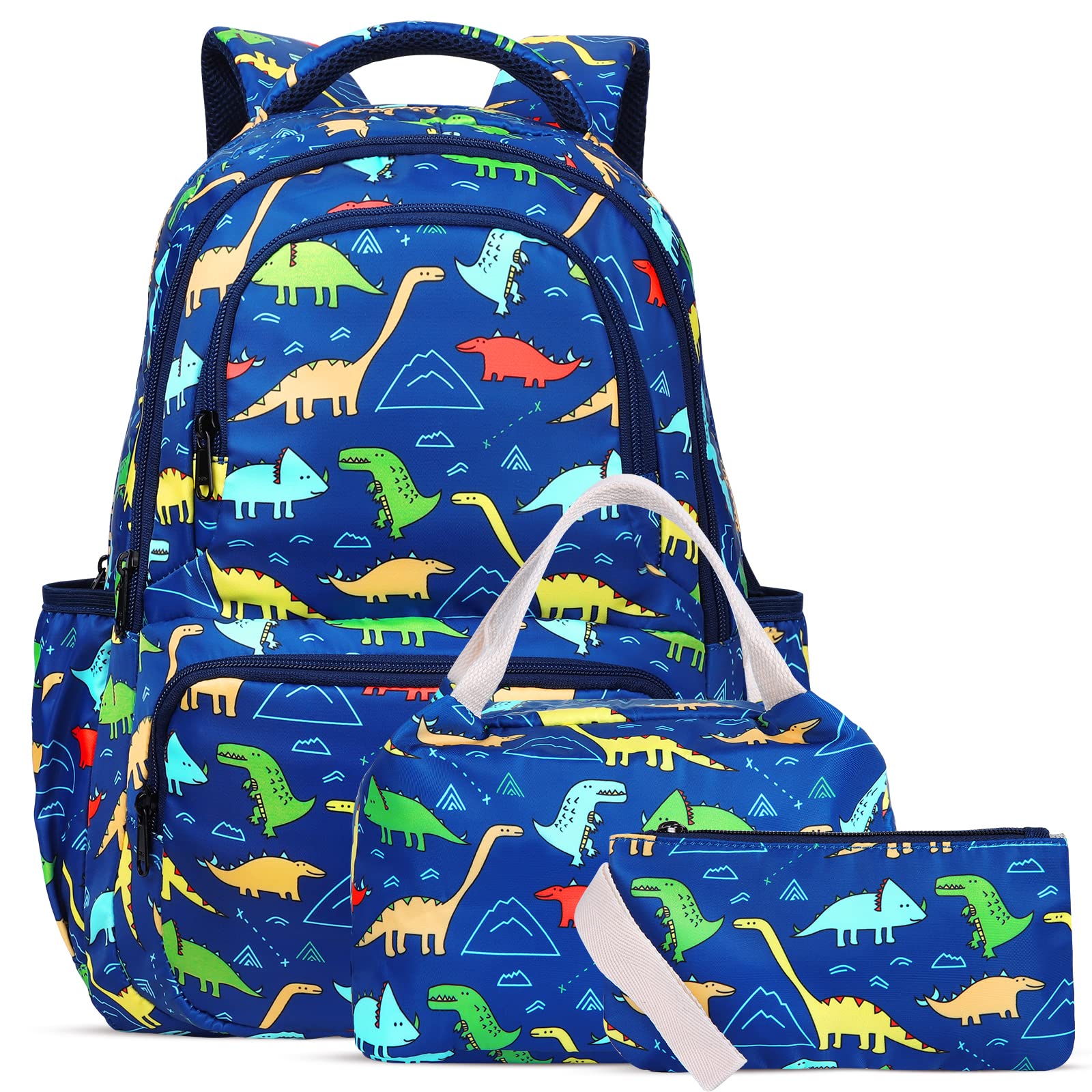 SAMITSchool Bag School Backpack for Girl Kid Backpack Boys Rucksack Books Bag with Lunch Bag and Pencil Case for Elementary(3 in 1 Backpack Set)